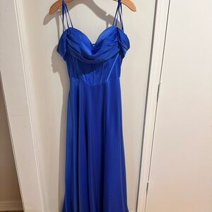 Elegant Blue Prom Dress